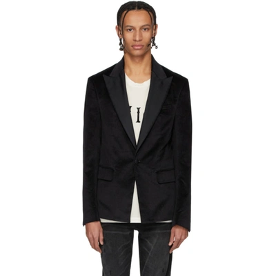 Amiri Men's Velvet Peak-lapel Blazer In Black