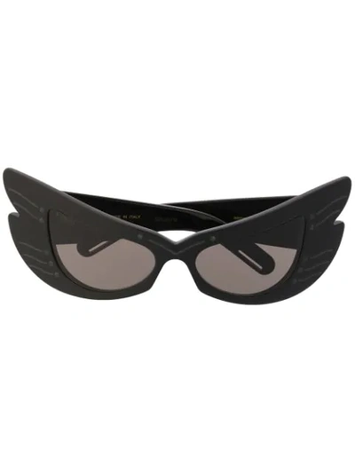 Gucci Gg0710s 护目镜造型框太阳眼镜 In Black