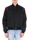 GUCCI GUCCI PATCH DETAIL BOMBER JACKET