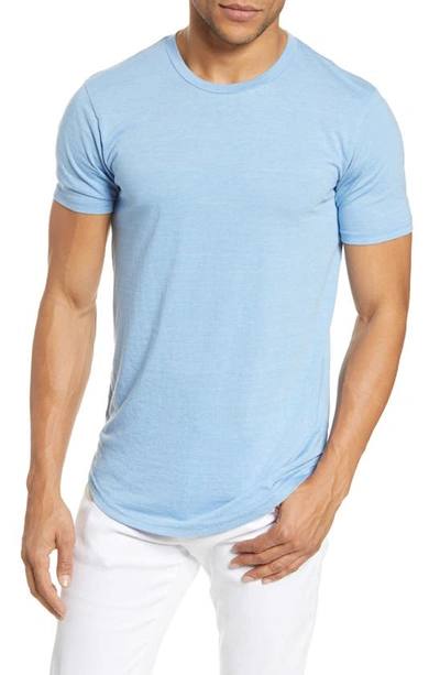 Goodlife Triblend Scallop Crewneck T-shirt In Blue Bell