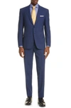 CANALI SIENA SOFT CLASSIC FIT CHECK WOOL SUIT,BR02045304L1329037Z1