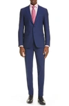 CANALI MILANO TRIM FIT SOLID WOOL SUIT,AR02032302L1922093Z1