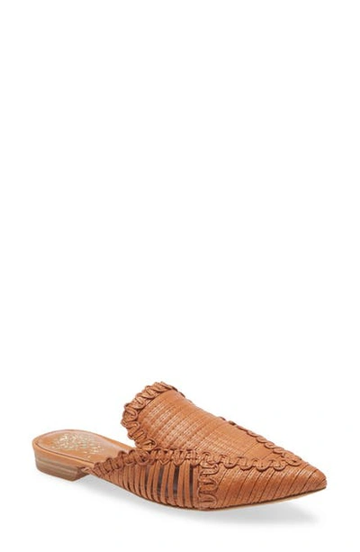 Vince Camuto Manindie Pointed Toe Mule In Brick Leather