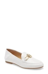 Michael Michael Kors Tracee Drop Heel Loafer In Optic White Leather