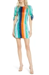 ALI & JAY GOLDEN HOUR STRIPE SATIN MINIDRESS,701-0745