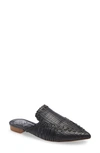 Vince Camuto Manindie Pointed Toe Mule In Black Leather