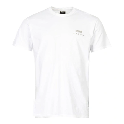 Edwin T Shirt In White