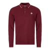 Moncler Maglia Long-sleeve Flag Trimmed Regular Fit Polo Shirt In Red
