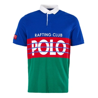 Ralph Lauren Classic Fit Short Sleeved Rugby Polo Shirt In Blue