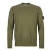 Stone Island Logo Long-sleeve Jumper In Green