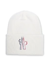 MONCLER MONCLER GRENOBLE LOGO PATCH BEANIE