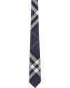 Burberry Manston Exploded Check Silk Tie In Navy