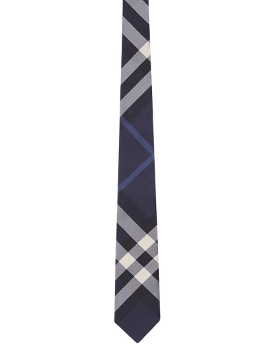 BURBERRY MEN'S EXPLODED CHECK SILK TIE,PROD154590202