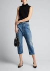 R13 Tailored Drop Jean In Blue