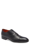 Santoni Men's Dole Cap Toe Leather Oxfords In Black