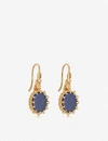 ASTLEY CLARKE FLORIS 18CT YELLOW GOLD-PLATED VERMEIL SILVER AND LAPIS LAZULI EARRINGS,R00064872