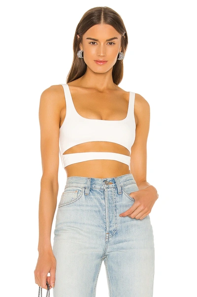 H:ours Montee Crop Top In White