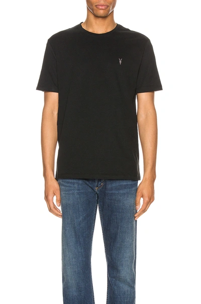 Allsaints Organic And Recycled Cotton Dexter T-shirt In Black