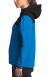 The North Face Tka Glacier Hooded Jacket In Clear Lake Blue/ Tnf Black