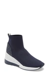 Michael Michael Kors Skyler Knit Bootie In Navy