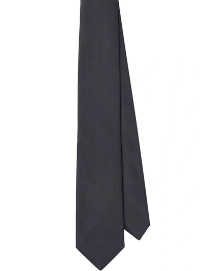 PRADA POINTED SATIN TIE