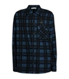OFF-WHITE FLANNEL CHECK SHIRT,15157301