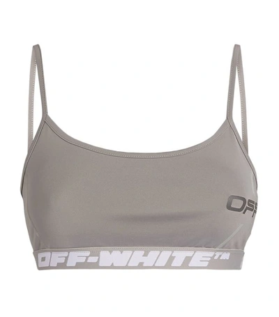 Off-white Active Training Bra In Grey