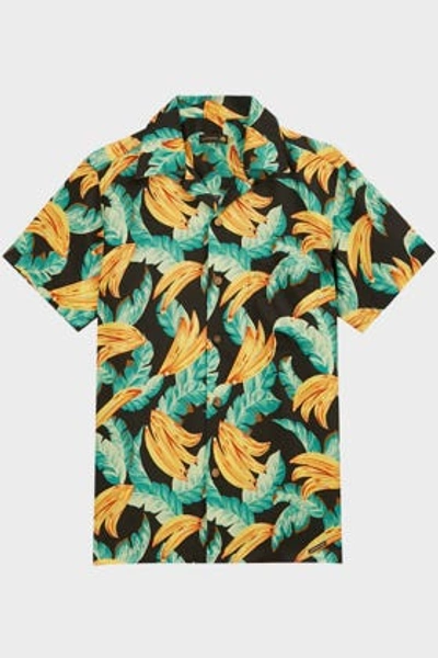 Sundek Banana Leaf-print Shirt In Multicoloured