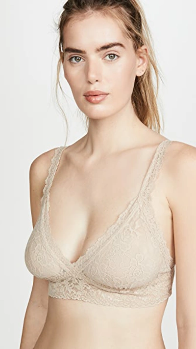 Hanky Panky Signature Lace Crossover Bralette In Chai