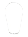 Ambush Sterling Silver Flames Logo Necklace In Silver