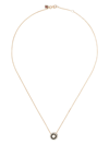 SELIM MOUZANNAR 18KT ROSE GOLD DIAMOND MINA NECKLACE