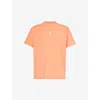 247 BY REPRESENT 247 BY REPRESENT MEN'S CORAL BRAND-PRINT OVERSIZED-FIT STRETCH-WOVEN T-SHIRT
