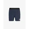 247 BY REPRESENT 247 BY REPRESENT MEN'S NAVY BRAND-PRINT RELAXED-FIT STRETCH-RECYCLED NYLON SHORTS