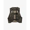 247 By Represent Mens  Camouflage Woven Chest Gilet In Terrain