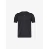 247 By Represent Mens Black Contour Graphic-print Running Stretch-woven T-shirt Xl