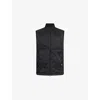 247 By Represent Mens Black Run Logo-print Nylon Gilet