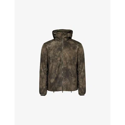 247 By Represent Mens Team 247 Insulated Hooded Regular-fit Shell Jacket Terrain