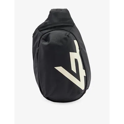 247 By Represent Mens  247 Logo-embroidered Recycled-polyester Sling Bag In Black