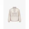 247 By Represent Mens Chalk Overhead Training Sheer Nylon Jacket In Neutral