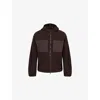 247 By Represent Mens Chocolate Borg Hooded Fleece Sweatshirt In Brown