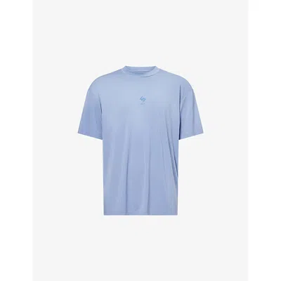 247 By Represent Mens Dusk Logo-print Oversized Jersey T-shirt In Purple