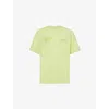 247 By Represent Mens Shadow Lime Future Terrain Short-sleeves Oversized Stretch-woven Blend T-shirt In Shadow Lime