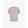247 By Represent Mens Moonrock Future Terrains Short-sleeves Oversized Stretch-woven Blend T-shirt In Moonrock