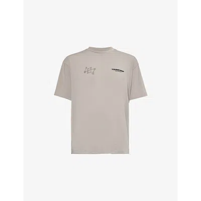 247 By Represent Mens Moonrock Future Terrains Short-sleeves Oversized Stretch-woven Blend T-shirt