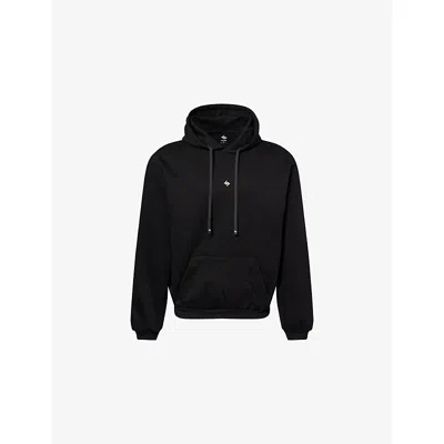 247 By Represent Mens Dna Logo-print Cotton-jersey Hoody Jet Black