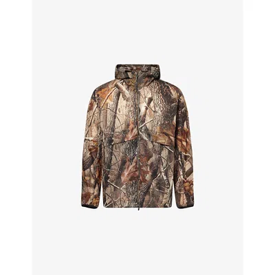 247 By Represent Mens Real Tree Graphic-print Relaxed-fit Woven Training Jacket