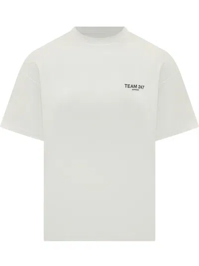 247 By Represent Stampaint Logo T-shirt - Size M In Flat White