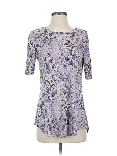 Pre-owned 24/7 Maurices 3/4 Sleeve T-shirt In Blue