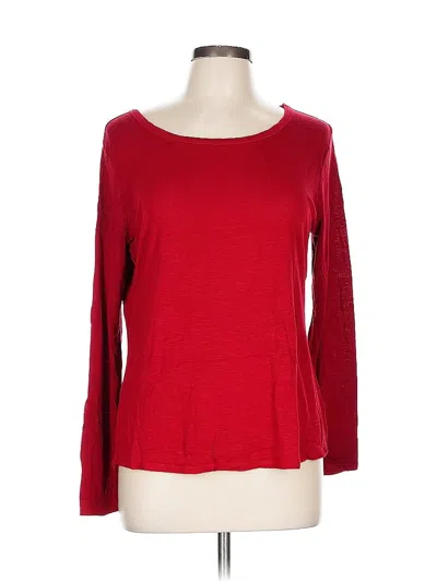 Pre-owned 24/7 Maurices 3/4 Sleeve T-shirt In Red