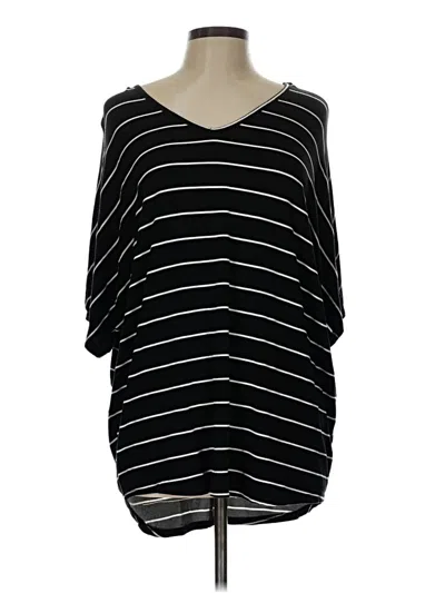 Pre-owned 24/7 Maurices 3/4 Sleeve T-shirt In Black